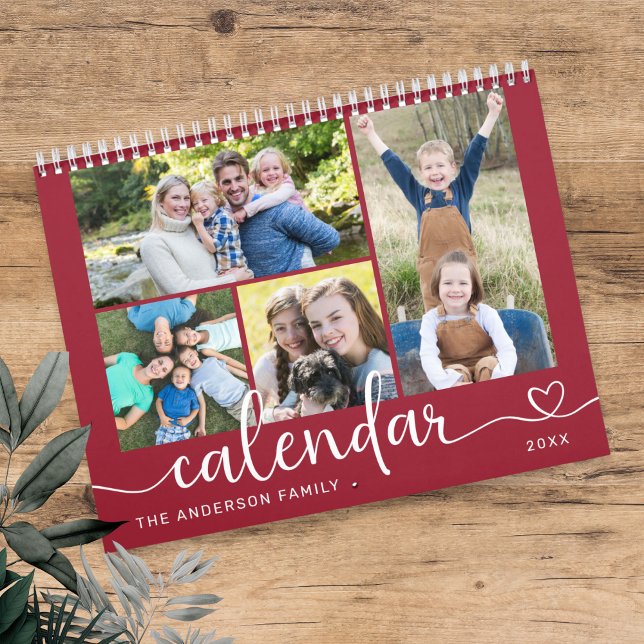 Elegant Modern Family Photos 2026 Calendar (Creator Uploaded)