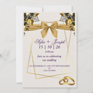 Elegant–Modern Floral Design for Your Special Day Invitation