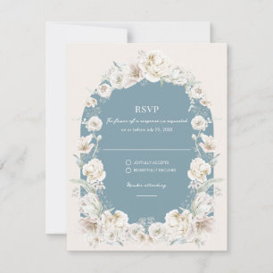 Elegant Modern Floral Garden Wedding Invitation