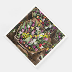 Elegant Modern Floral Napkin