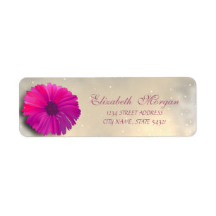 Elegant Modern Flower  Address