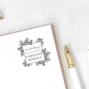 Elegant Modern Flowers From The Library Of Self-inking Stamp