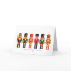 Elegant Modern Foil Nutcracker Christmas Card