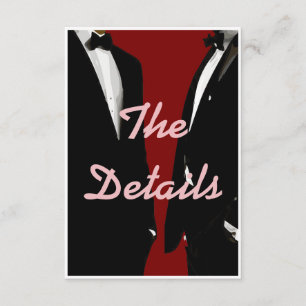 Elegant Modern Gay Men Wedding Enclosure Card