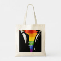 Elegant Modern Gay Men Wedding Rainbow Gift