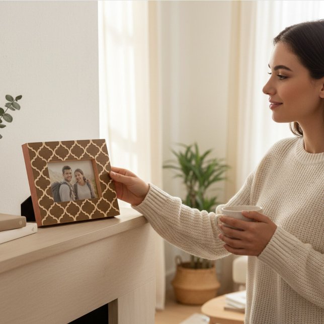 Elegant Modern Geometric Pattern Wooden Etched Frames (Creator Uploaded)