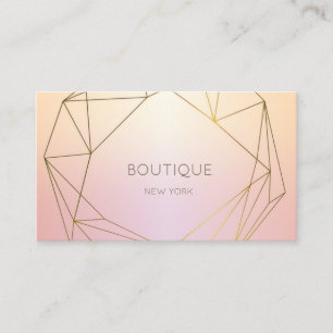 Elegant Modern Geometric,Shiny Business Card