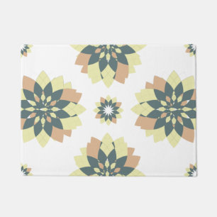 Elegant Modern Geometric Star Bursts Doormat