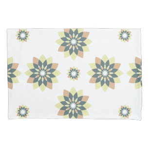 Elegant Modern Geometric Star Bursts Pillowcase