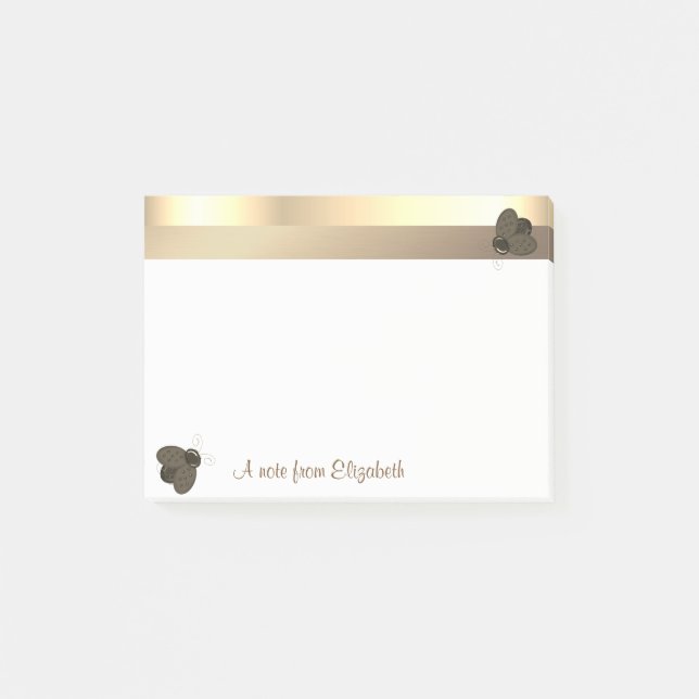 Elegant Modern Girly,Ladybugs -  Personalised Post-it Notes (Front)