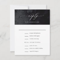 Elegant Modern Glam Black Goth Wedding