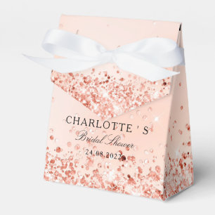 Elegant Modern Glitter Bridal Shower Geschenkscha Favour Box