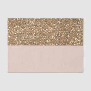 Elegant Modern Glitter Rose Gold Blush Glam Party Tissue Paper