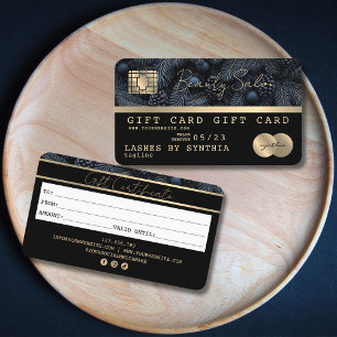 Elegant Modern Gold Credit Card Gift Certificate 