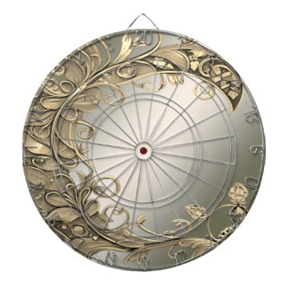 Elegant Modern Gold Decorative Dartboard