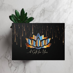 Elegant Modern Gold Drips Gold Discount Card