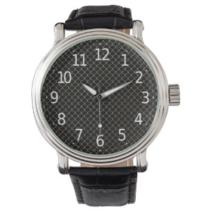 Elegant Modern Gold Fence Chain Pattern   Watch