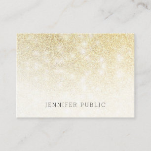 Elegant Modern Gold Glitter Professional Template Business Card