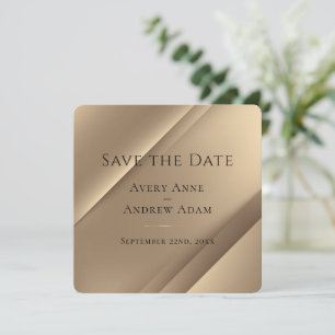 Elegant Modern Gold  Save The Date