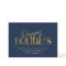 Elegant Modern Gold Script Business Corporate Blue