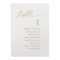 Elegant Modern Gold Wedding Seating Chart Cards