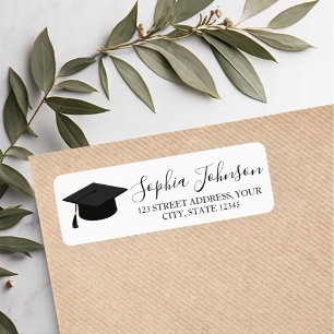 Elegant Modern Graduation Return Address
