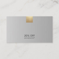 Elegant Modern Grey Gradient Gold Accent Discount