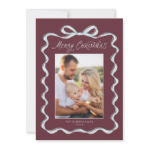 Elegant Modern Hand Drawn Bow Family 4 Photo