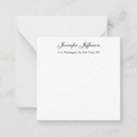 Elegant Modern Handwriting Plain Professional