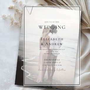 Elegant, Modern, Handwriting, Wedding,  Vellum Invitations