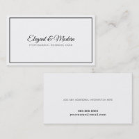 elegant & modern handwritten prof. b/w