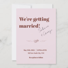 Elegant Modern Handwritten QR Code Wedding