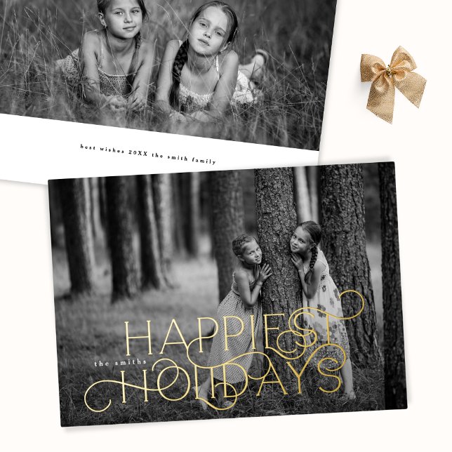 Elegant Modern Happiest Holidays 2 photo (Creator Uploaded)
