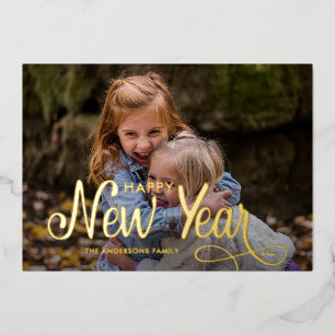 Elegant Modern Happy New Year 3 Photos Script