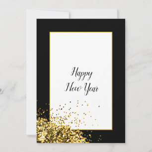 Elegant Modern Happy New Year Holiday Card