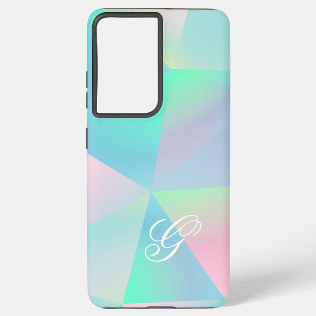 Elegant Modern Initial Samsung Galaxy S21 Ultra Case (Back)