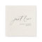 Elegant modern just love script minimalist wedding
