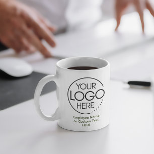 Elegant Modern Logo Employee/Company SWAG Green Coffee Mug