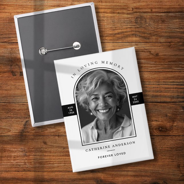 Elegant Modern Loving Memory Arch Photo Memorial (Creator Uploaded)