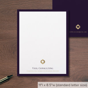 Elegant Modern Luxury Custom Letterhead