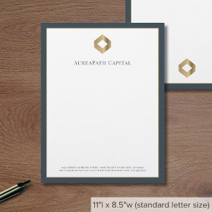 Elegant Modern Luxury Custom Letterhead