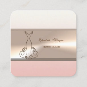 Elegant Modern Luxury Professional,Dress Square Business Card