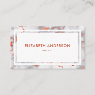 Elegant Modern Luxury White Marble Business Card