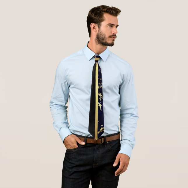 Elegant Modern Marble Business Professional Tie (In Situ)