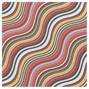 Elegant modern marble pattern in red and yellow fabric