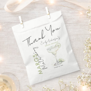 Elegant Modern Margs and Matrimony Bridal Shower Favour Bags