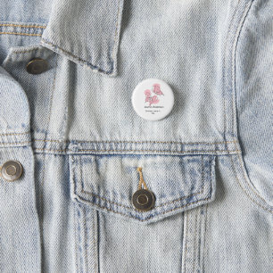 Elegant Modern Minimal Butterflies 3 Cm Round Badge