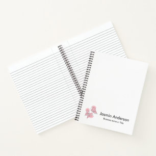 Elegant Modern Minimal Butterflies Notebook