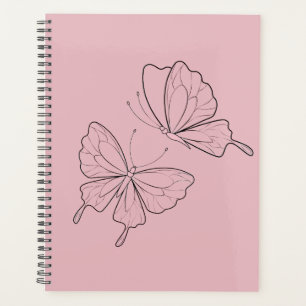 Elegant Modern Minimal Butterflies Planner