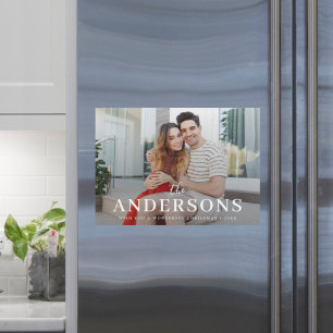 Elegant Modern Minimal Christmas Couple Xmas Card